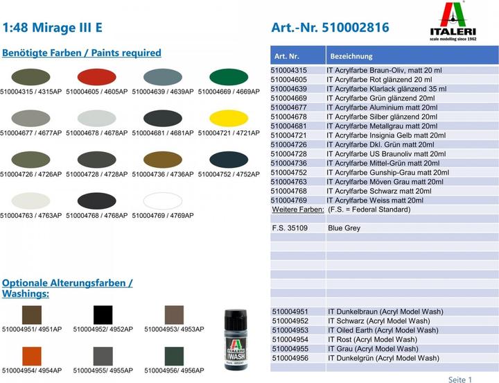 Actual product image 1:48 Mirage III E
