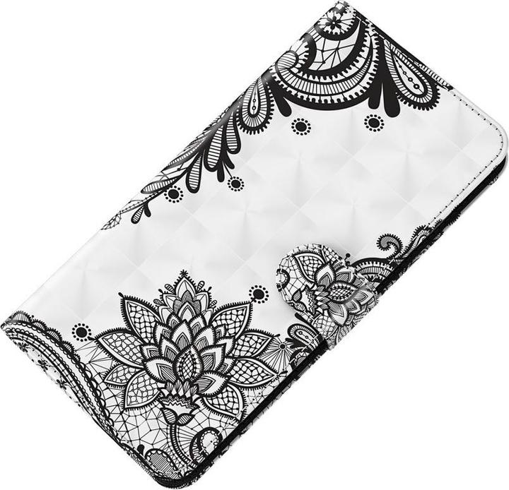 Produktbild Cover-Discount iPhone 13 - Etui Glitzer Effekt Blumen schwarz (Apple iPhone 13)