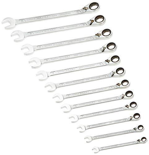Immagine prodotto HAZET Serie di chiavi combinate a forchetta/ad anello con cricchetto 606N/12 ∙ Profilo trazione dop… (8 mm, 9 mm, 10 mm, 11 mm, 12 mm, 13 mm, 14 mm, 15 mm, 16 mm, 17 mm, 18 mm, 19 mm)