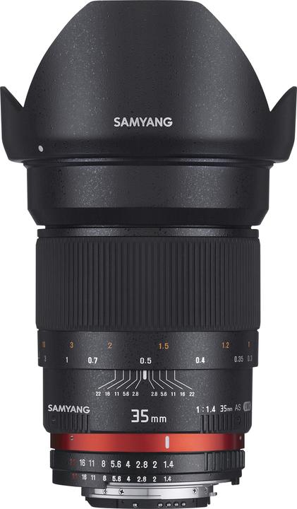 Produktbild Samyang 35mm f/1.4 AS UMC Nikon F (Nikon DX, Nikon F, Vollformat)