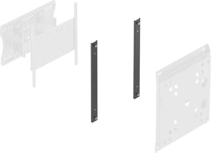 Image du produit Multibrackets Support mural Vesa Flip Adapter 400, noir (Platines de montage / d'adaption)