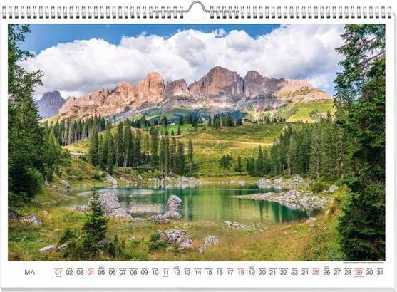 Actual product image South Tyrol Premium Calendar 2025 (60 x 42 cm, German)