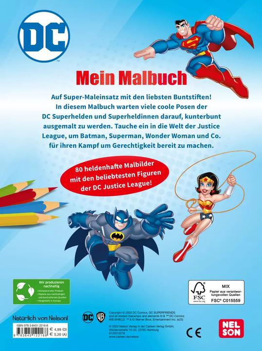 Immagine prodotto Supereroi DC: Il mio libro da colorare
