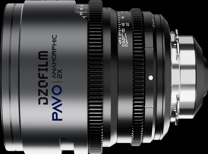 Immagine prodotto Dzofilm Pavo 2x Anamorfico 40mm T2.1 per attacco PL/EF (S35) - Rivestimento blu (PL, APS-C / DX)