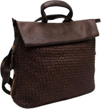 Actual product image Only-Bags.Store Soft Totes woven leather rucksack and shoulder bag