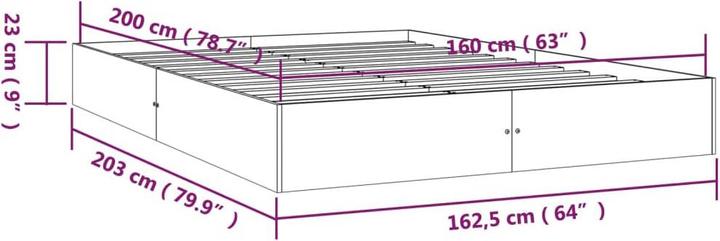 Actual product image VidaXL Kelvin (160 x 200 cm)