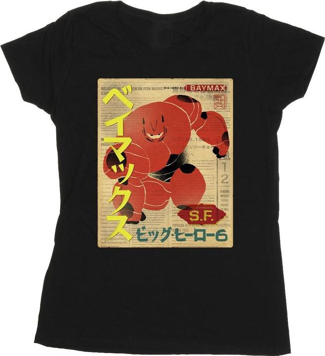 Disney Big Hero 6 Baymax Baymax Newspaper TShirt (XL)