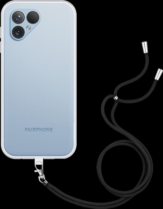 Cazy Handykette Hülle Kompatibel mit Fairphone 5 - Silikon Handyhülle mit Band Necklace Hülle -