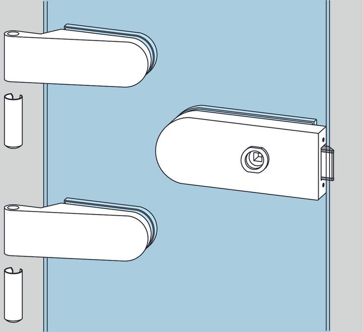 Immagine prodotto Dormakaba Kit di serrat. p. porte in vetro DORM F1