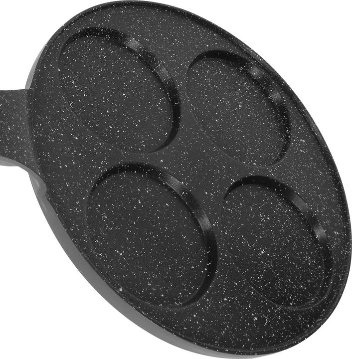 Produktbild Cheffinger Pfannkuchenpfanne 26 cm für 4 Personen Marmorbeschichtet mit ergonomischem Griff (26 cm, Crêpe Pfanne)
