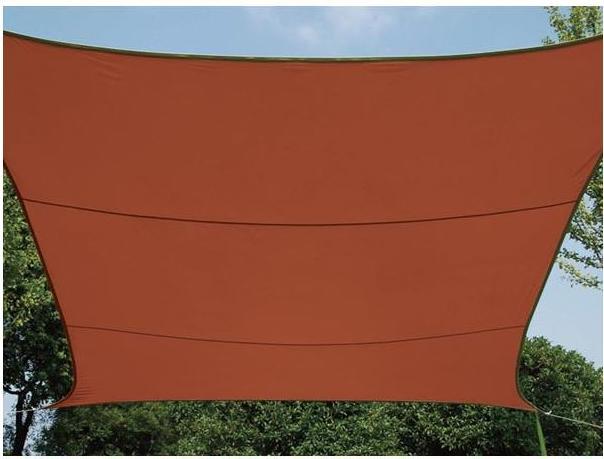 Actual product image Perel SUNSAIL - RECTANGULAR - 4 x 3 m - COLOUR: TERRACOTTA (4 x 3 m)
