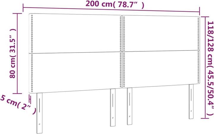 Produktbild VidaXL Braylon (200 x 5 x 128 cm)