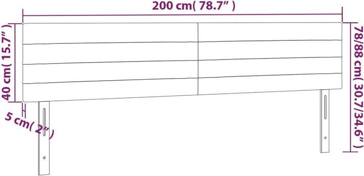 Image du produit VidaXL Daria (200 x 5 x 88 cm)