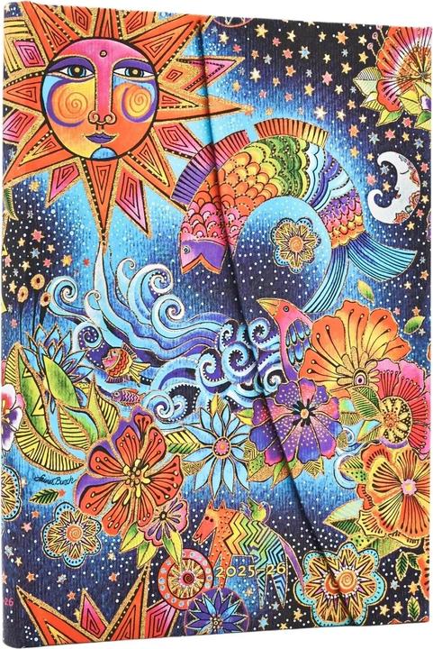 Produktbild Paperblanks Wochenagenda Midi himml. Magie Juli 25-Dez 26, horizontal (13 x 18 cm, Deutsch)