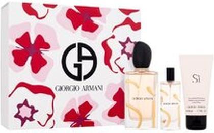 Giorgio Armani Armani Si Geschenkset - Edp 100 ml, Edp 15 ml, und Body Lotion 50 ml (Parfum set)