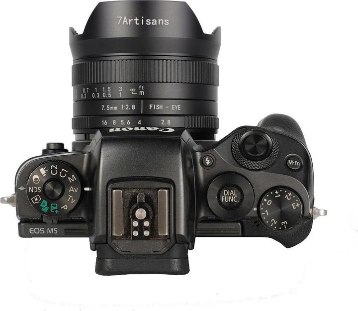 Actual product image 7artisans 7.5 mm F2.8 Fisheye Mark II (Canon EF-M, APS-C / DX)