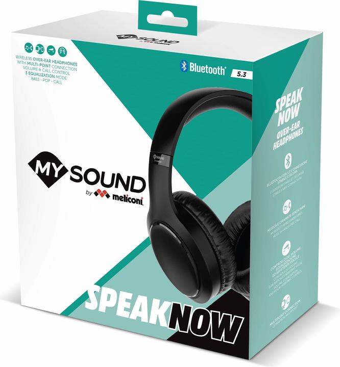 Immagine prodotto Meliconi Speak Now Auricolare Wireless A Padiglione Musica e Chiamate Bluetooth Nero (22 h, Senza fili)