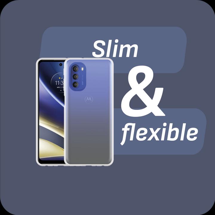 Produktbild Cazy Silikon Hülle Kompatibel mit Motorola Moto G51 5G - Soft TPU Schutz - Transparant (Motorola Moto G51 5G)