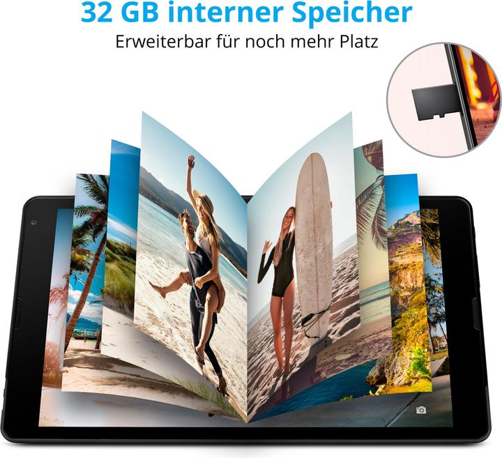 Actual product image Medion Lifetab E10421 (WLAN only, 10.10", 32 GB, Black)