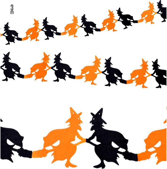 Produktbild Widmann Hexen Halloween Girlande 3m