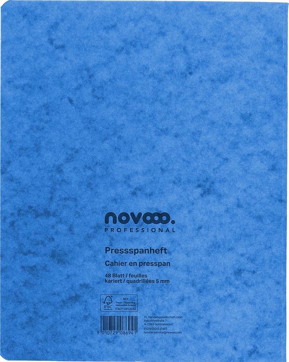 Actual product image Novooo Pressspanheft (175 x 220 mm, Checked)