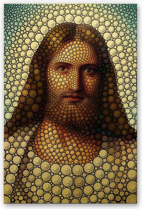 Image du produit Trenddeko Effet d'or - Ben Heine - Circlism JesusChristus (40 x 60 cm)