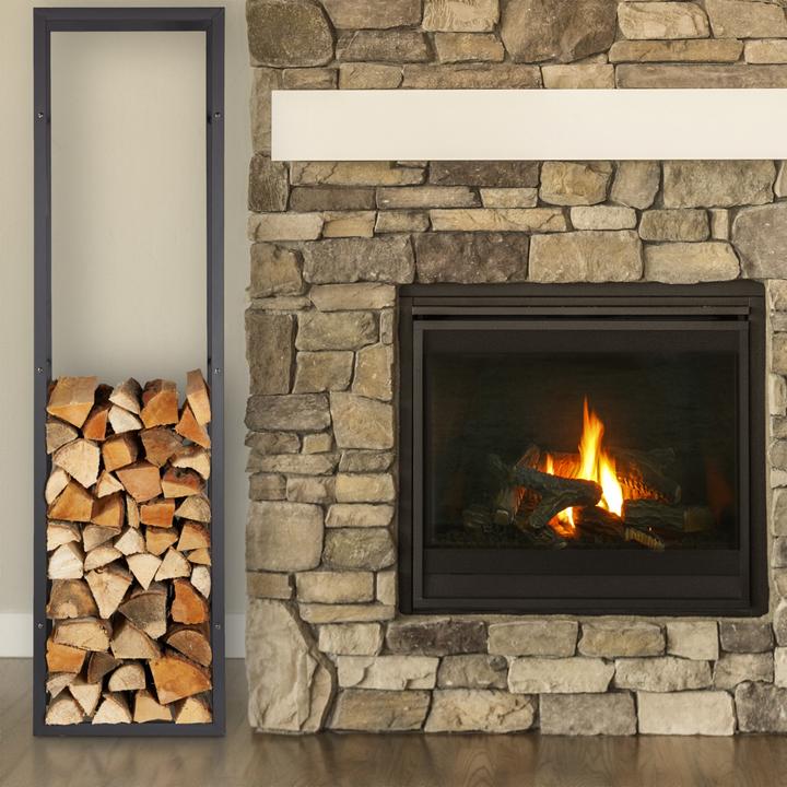 Actual product image Relaxdays Tall Firewood Rack (44.5 x 30 x 170 cm)