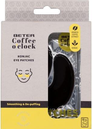 Beter Patchs contour des yeux en fibres végétales de konjac Coffee O'clock 10 paires (Patchs)
