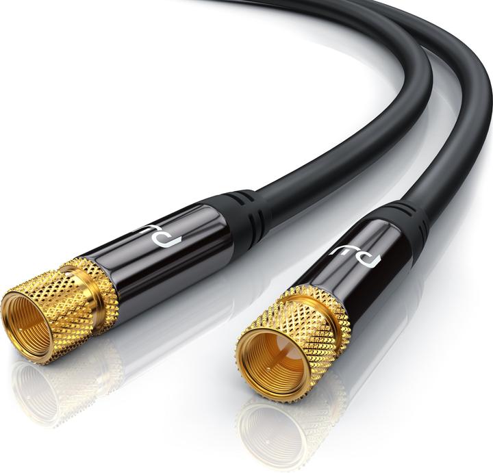 Produktbild Primewire SAT Kabel HDTV - Premium SAT Koaxialkabel - TV HDTV Radio DVB-T DVB-C DVB-S DVB-S2, 4 Fach Schirmung (135 dB, Antennenkabel)