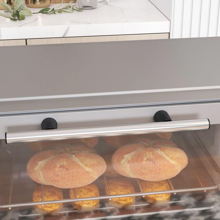 Image du produit Swisshandel24 Minibackofen 9L Mini Ofen mit Backblech, Grillrost, 100 °C-230 °C Edelstahl, silber