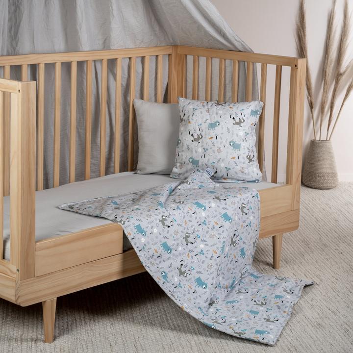 Actual product image Julius Zöllner Blanket jersey lined 70/100, Smart Friends (70 x 100 cm)
