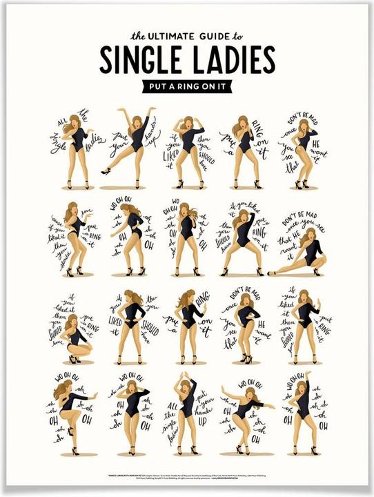 Produktbild Trenddeko Tohmé - Single Ladies (120 x 150 cm)