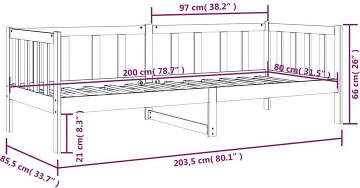 Actual product image VidaXL Zenos (80 x 200 cm)