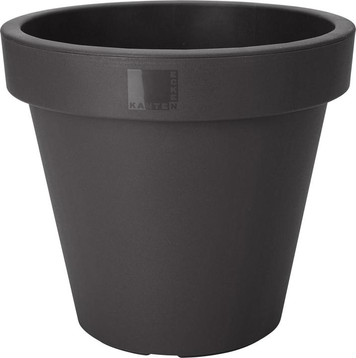 Produktbild ProGarden 2er-Set Blumentopf rund, anthrazit, Pflanztopf aus 100% recyclebarem Kunststoff, Ø 30 cm