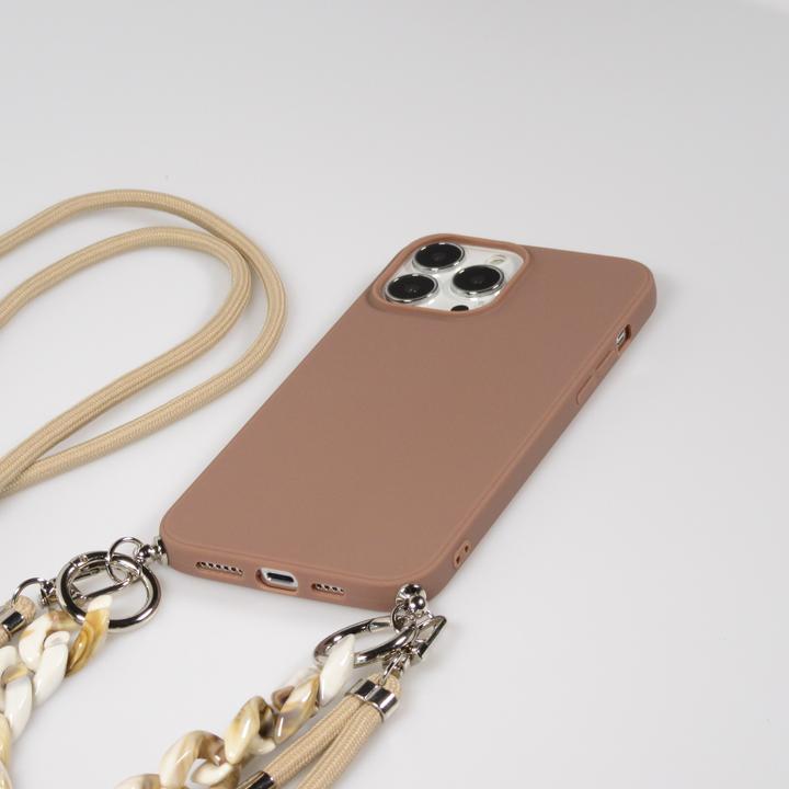 Immagine prodotto PhoneLook Coque Gel silicone avec corde collier & chaîne de pierre décorative (Apple iPhone 13 Pro Max)