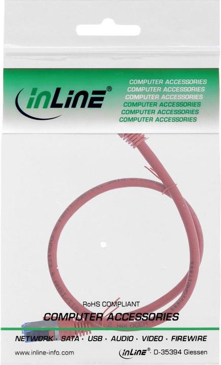 Actual product image InLine Patch cable (S/FTP, CAT6a, 0.25 m)