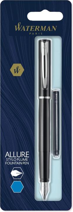 Waterman Fountain pen Allure C.C. F (Black, 1 x)