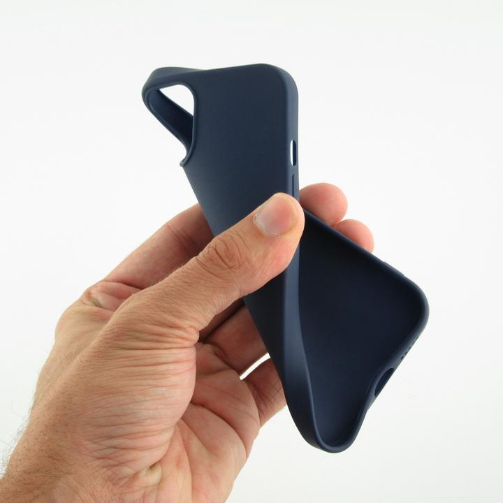 Produktbild PhoneLook Hülle Silikon Mat dunkelblau (Apple iPhone 15)