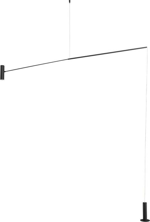 Image du produit Nova Luce VOICE LED Lampadaire noir 12W blanc chaud 192x12x20-250cm 9061429