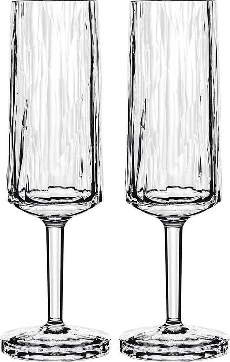 Immagine prodotto Koziol Bicchiere da champagne Superglas Club No. 14, 100 ml, 2 pezzi (10 cl, 2 Occhiali, Bicchieri da champagne)