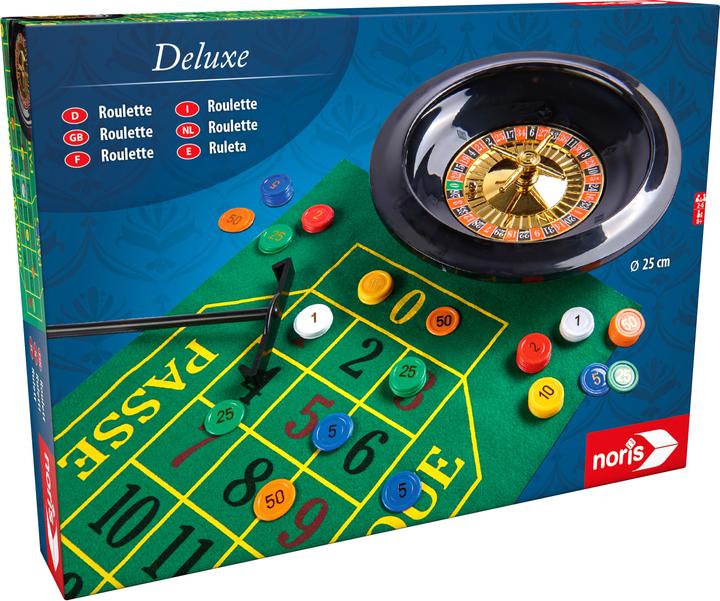 Image du produit Noris Set de luxe - Roulette 25cm (Allemand, Français, Italien, Anglais)