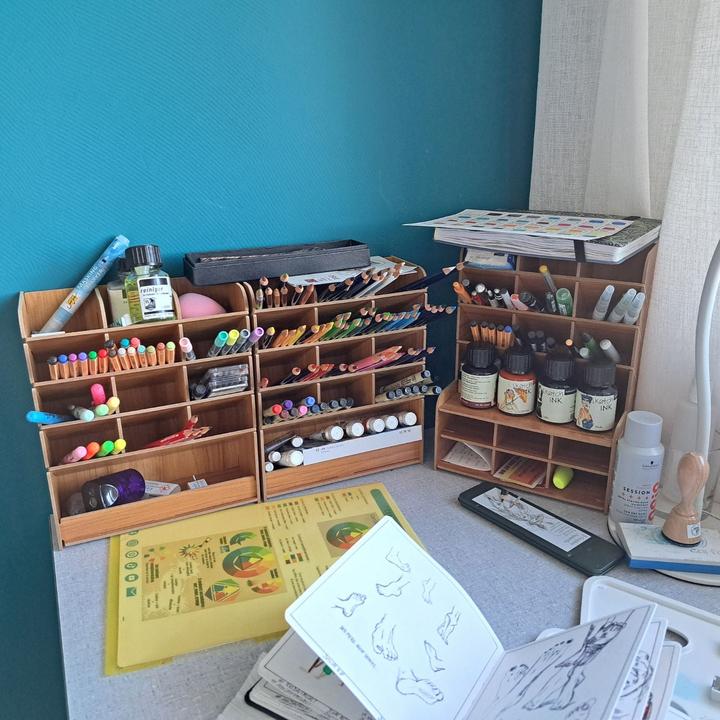 Actual product image Hermex Pen storage Office desk pen holder Pen box Desk organiser Pen desk organiser