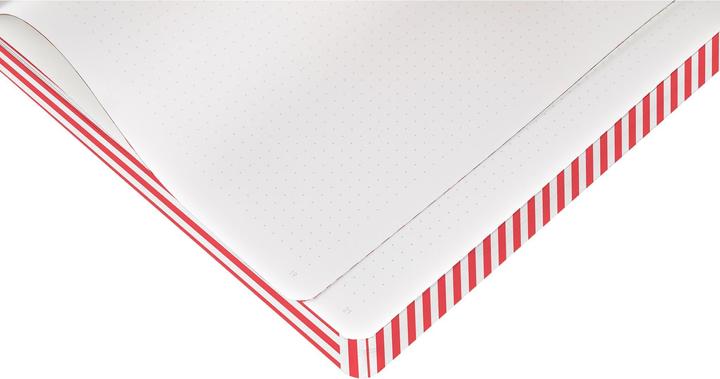 Image du produit Nuuna Carnet de notes Graphic L On-Off 22 x 16.5 cm, Dot, rouge/blanc (22 x 16,5 cm, Pointillés, Couverture souple)