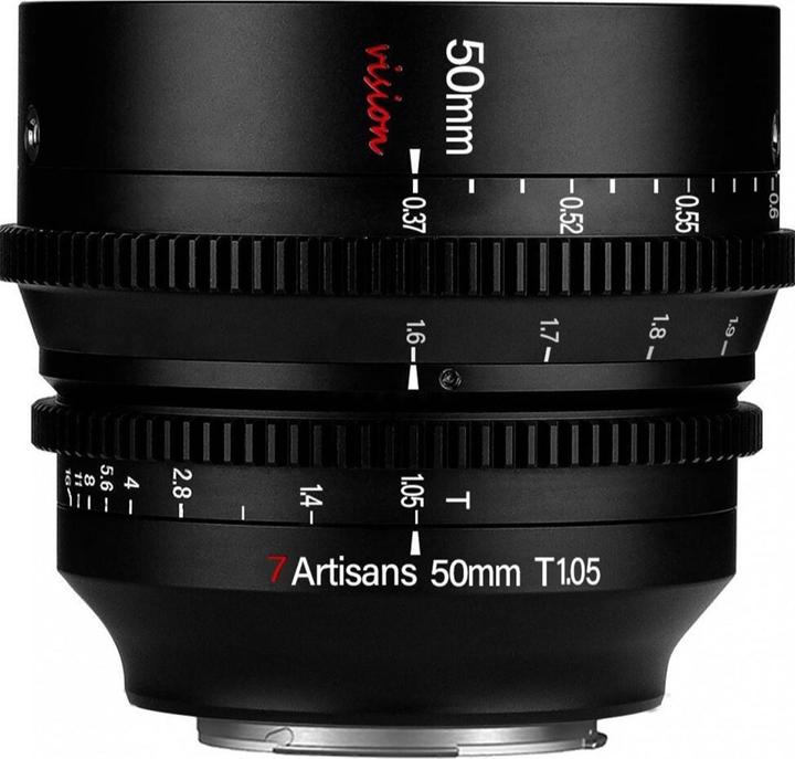 7artisans Focale fixe 50 mm T1.05 (Canon RF, APS-C / DX)