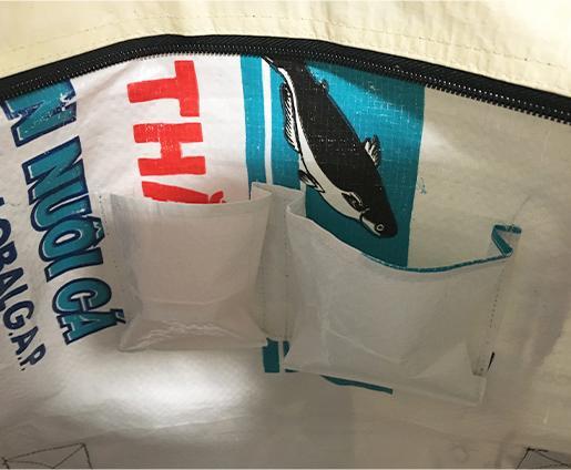 Image du produit Bekos Upcycling - Sac à bandoulière XL en sacs recyclés Patchwork Elephant