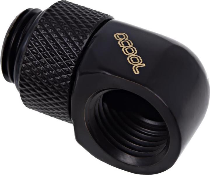 Actual product image Alphacool Icicle L-connector rotatable G1/4 ET on G1/4 IT