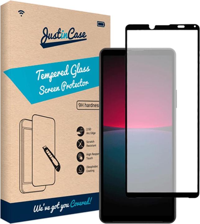 Produktbild Just in Case GehÃ¤rtetes Glas Edge to Edge Screenprotector Sony Xperia 10 IV (1 Stück, Sony Xperia 10 IV)