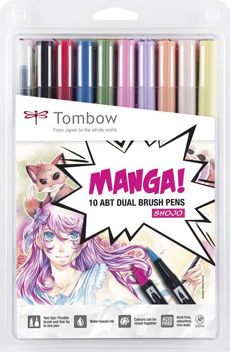 Image du produit Tombow Le décor du manga Shojo (Multicolore, 10 x)