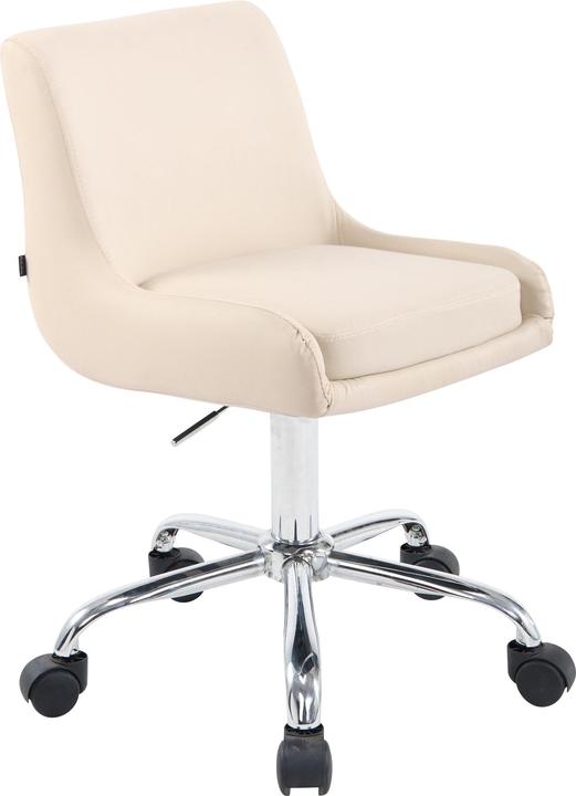 Produktbild Swisshandel24 Arbeitshocker Club Kunstleder, creme
