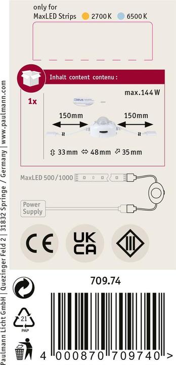 Produktbild Paulmann MaxLED Sensor